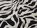 Viscose Nylon weiss/schwarz Zebra gestreift